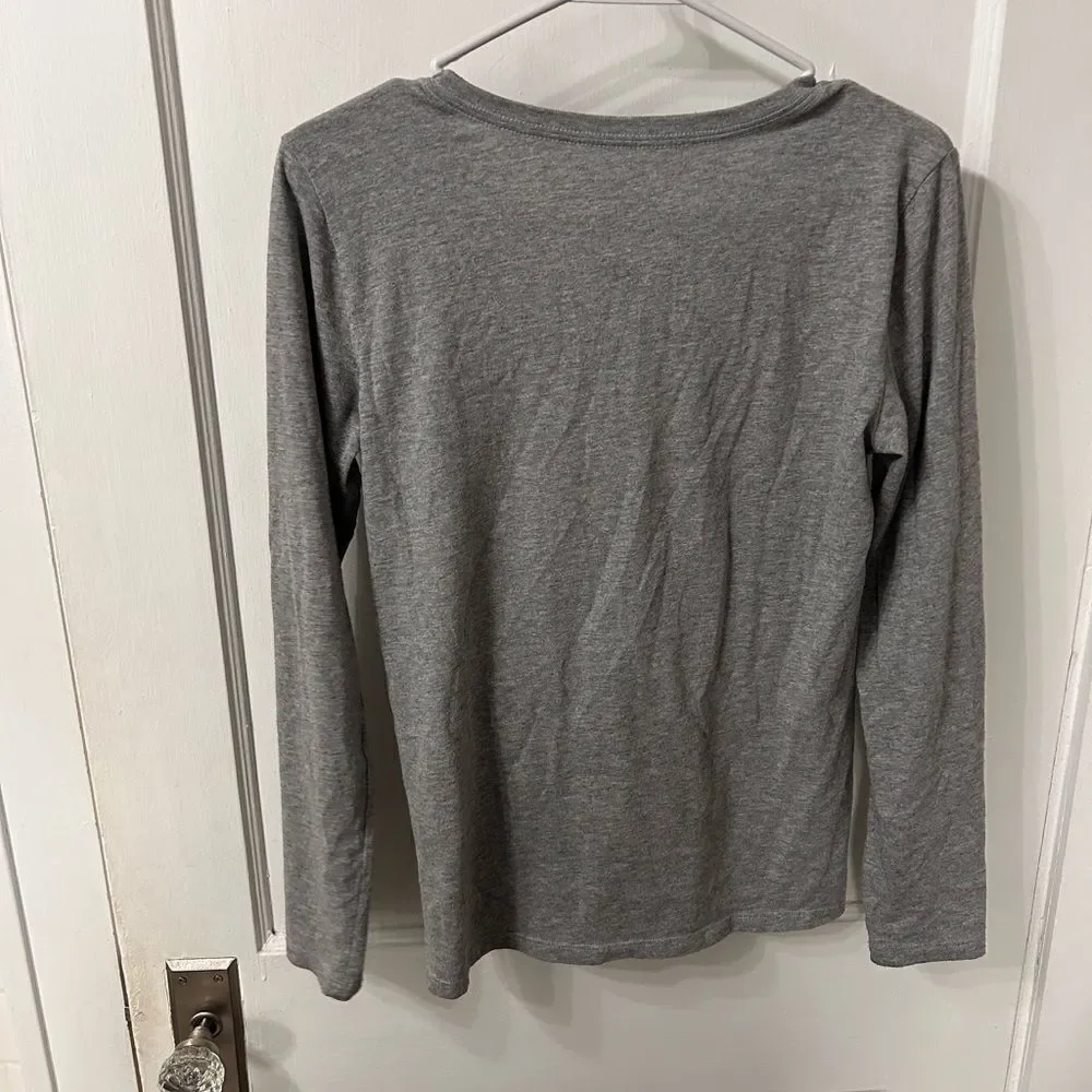 Life Is Good Gray Shirt with Festive Design